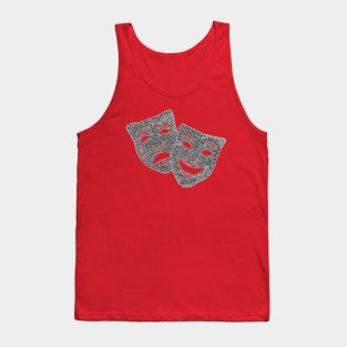 Comedy and Tragedy Masks Tank Top